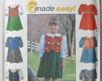Simplicity 8325 Complete Uncut Factory Folds Vintage 80s Classic Children/'s Pajamas Christmas Eve Will Come Soon Enough