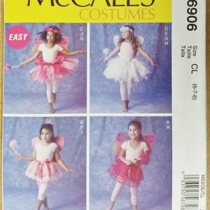 McCall&#39;s Pattern 6906 - Complete and Uncut - Costumes - Girls&#39; Sizes 6, 7, 8