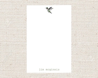 Hummingbird Notepad | personalized | note pad | to do list | Watercolor