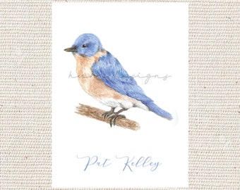 Bluebird stationery thank you notes