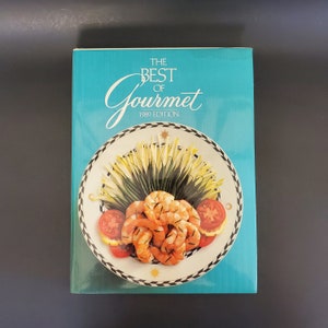 Das Beste von Gourmet 1989 Ausgabe, Vintage Kochbuch mit über 500 Küchenkochrezepten, illustriertes Retro Table Place Setting-Handbuch