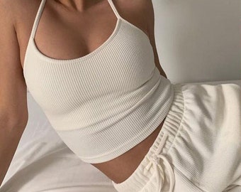 Solid Ribbed Cotton Basic Tank Top | Everyday tank top| Comfy wear