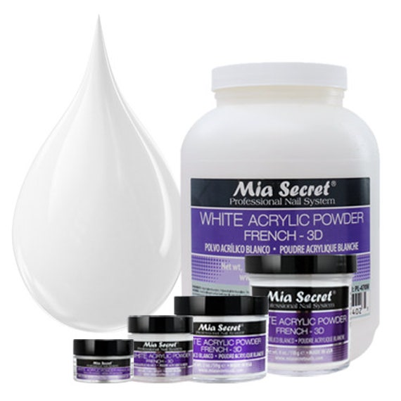 Mia secret 2024 white acrylic powder