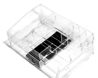 Acrylic Clear Large Potable Makeup Beauty Organizer Storage DIY Jewelry Box Case