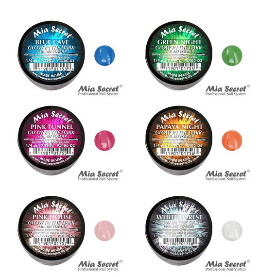 Mia Secret Acrylic Powder Glow in the Dark Collection 3D Nail Art