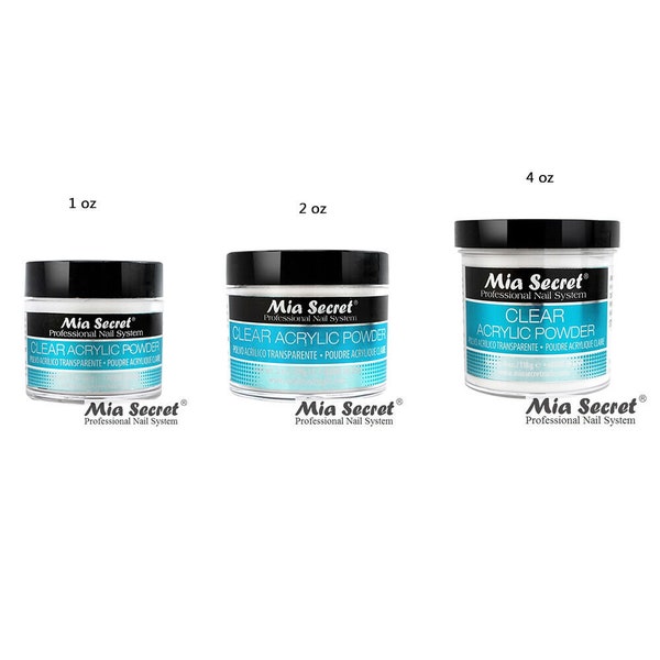 Mia Secret Acrylic Nail System CLEAR Powder