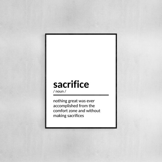 Citation De Sacrifice Etsy France
