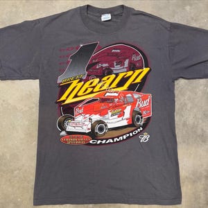 Vintage 2004 Brett “The Jet” Hearn Budweiser  Dirt Super Modified Tee - Medium