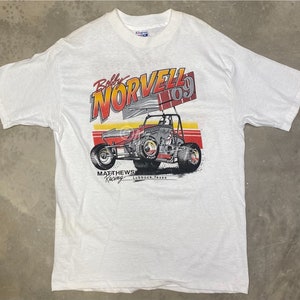 Rare! Vintage 1980’s Bobby Norvell / Corky Matthews Sprint Car Tee - Large
