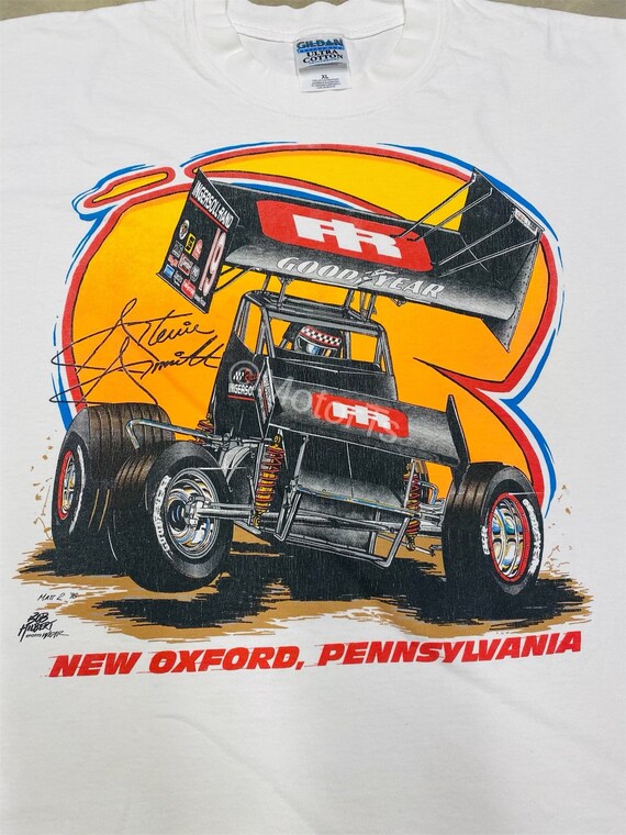 Vintage NIB 1998 Stevie Smith Sprint Car Tee - Sm… - image 3