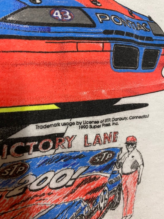 Vintage 1990 Richard Petty STP Nascar Tee - Large - image 4