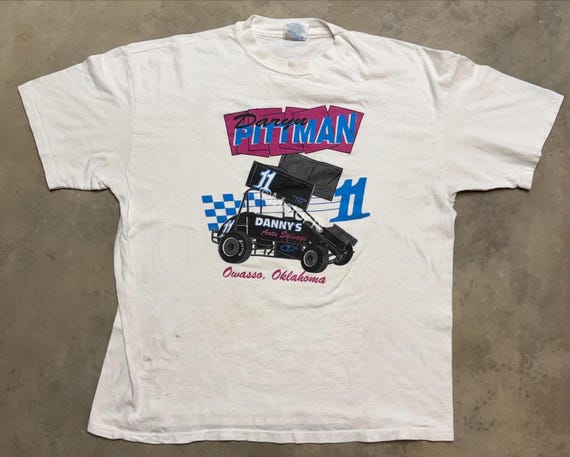 Rare! Vintage 1990s Daryn Pittman/ Factor One Micro Sprint Car Tee - XL