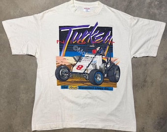 Vintage 1991 Turkey Night Grand Prix Tee USAC Event Tee - XL