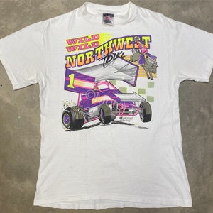 Vintage 1994 World of Outlaws “Wild Wild” Northwest Tour Event Tee - Medium