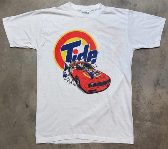 Vintage 1980’s Darrell Waltrip Tide Racing Nascar Tee - Large