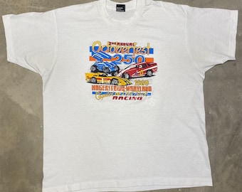 Vintage 90's Sinisalo Racing Motocross Overprinted Tshirt Medium
