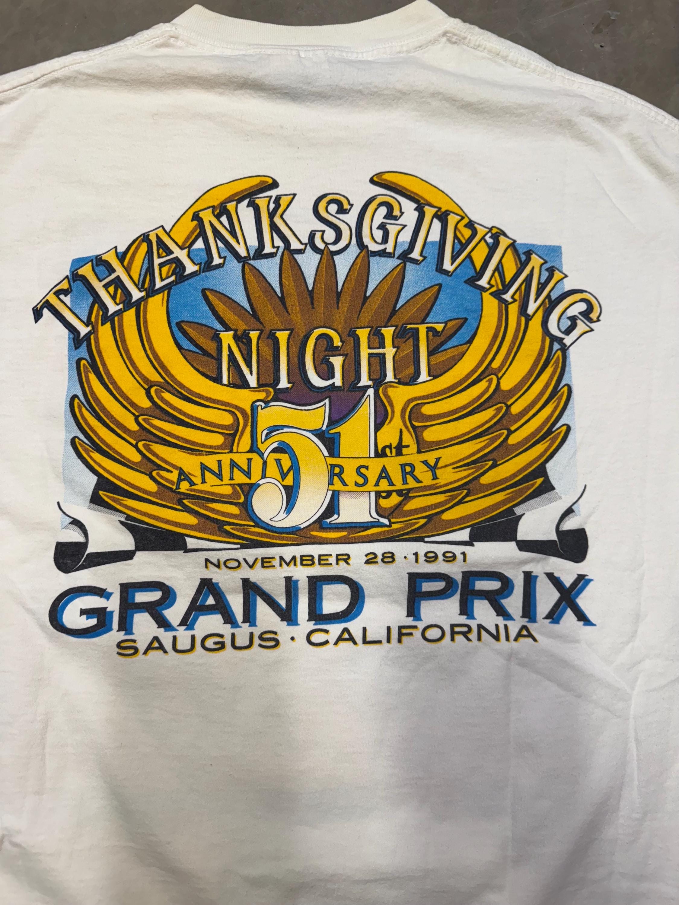 Vintage 1991 Turkey Night Grand Prix Tee USAC Event Tee - XL - Etsy