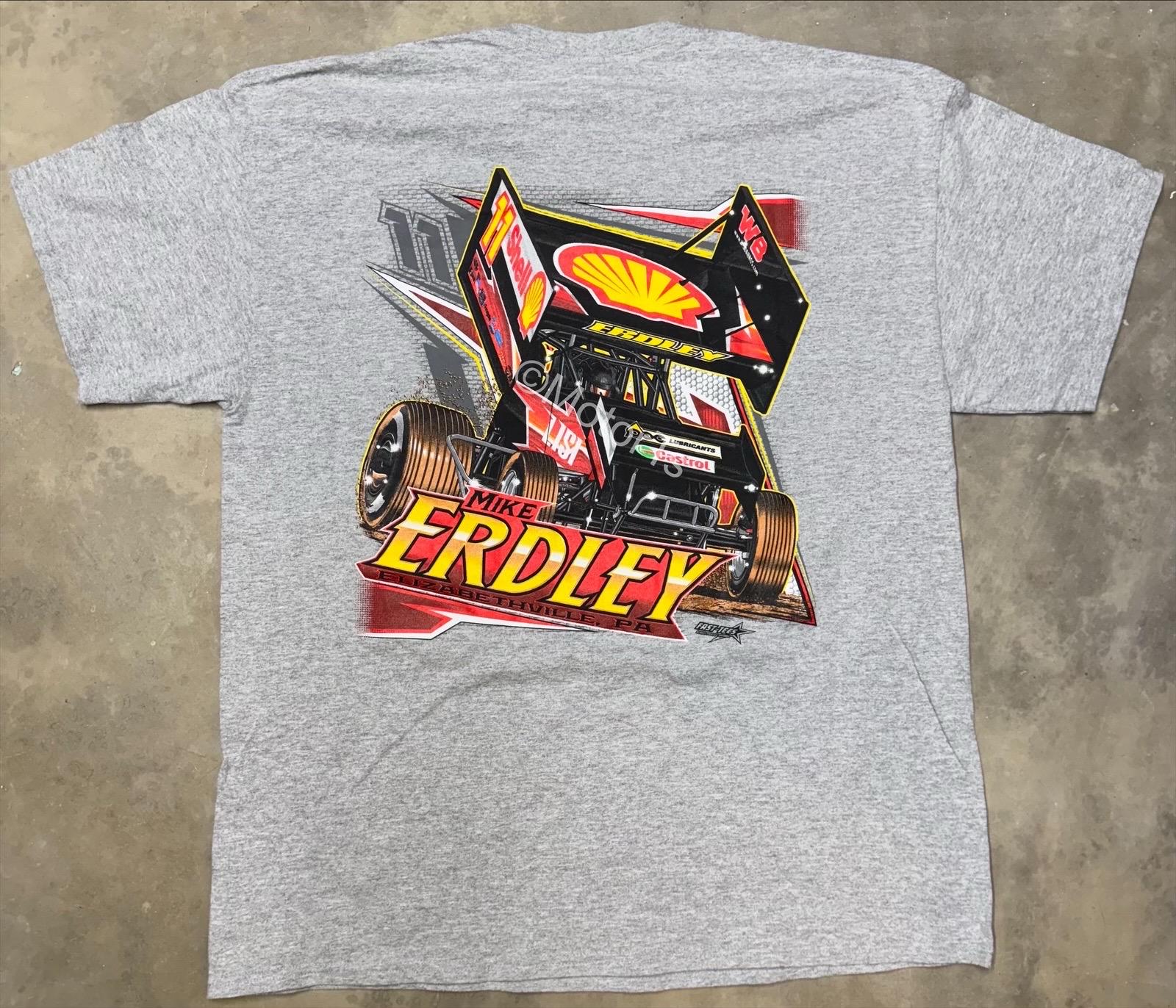 2000年代 マイク・アードリー / シェルオイル スプリントカー Tシャツ 