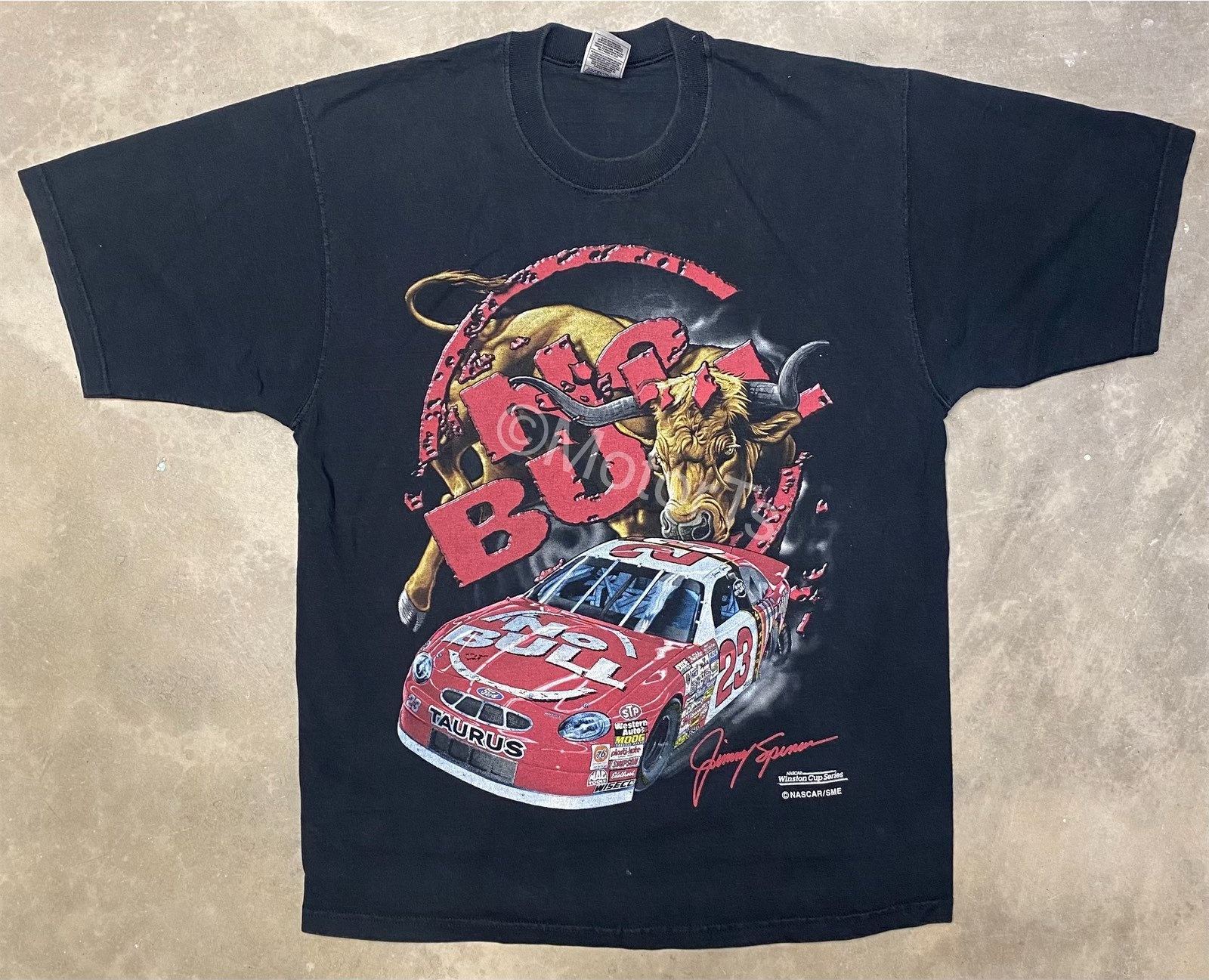 【IONSEOUL】Taurus Ford Racing Short Sleeve T-Shirt 4JH316 FD205369-CREAM_BACK.jpg?v=