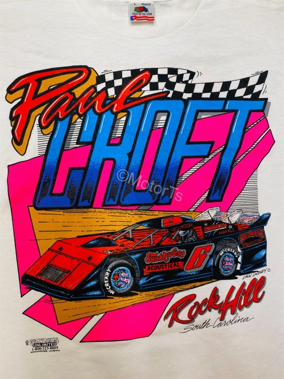 Rare! Vintage 1991 Paul Croft / Rumley Racing Tee… - image 3