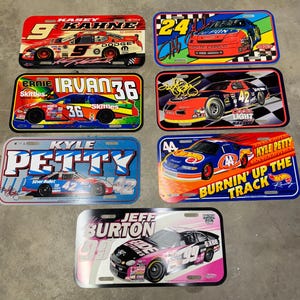 Various Deadstock Nascar License Plates (Plastic)