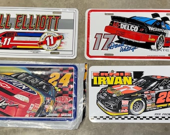 Various New/Used Nascar License Plates (Aluminum)