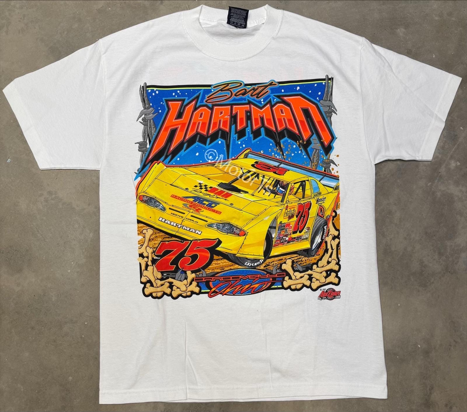 Maglietta vintage Bart Hartman Dirt Late Model 2002 Large