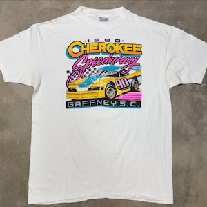 Vintage 1990 Cherokee Speedway Dirt Late Model Event Tee - XL