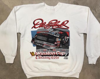 Vintage 1991 Dale Earnhardt Five Time Nascar Cup Champion-sweater - Large