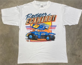 Rare! Vintage 1992 Rodger Eckhardt / ASCS Sprint Car Tee - Large