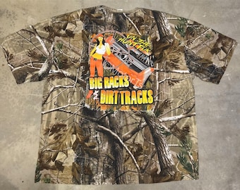 2104 Dirty Girl Racewear “Hunting Big Racks and Dirt Tracks” Camo Tee - 2XL