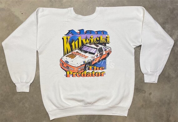 Vintage 90'S HOOTERS Advertising Sweatshirt, Made in USA, Men's XXL polyester white type Vintage Second Hand