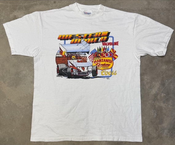 Vintage 1986 Keith Hall’s Manzanita Speedway Event Tee - XL