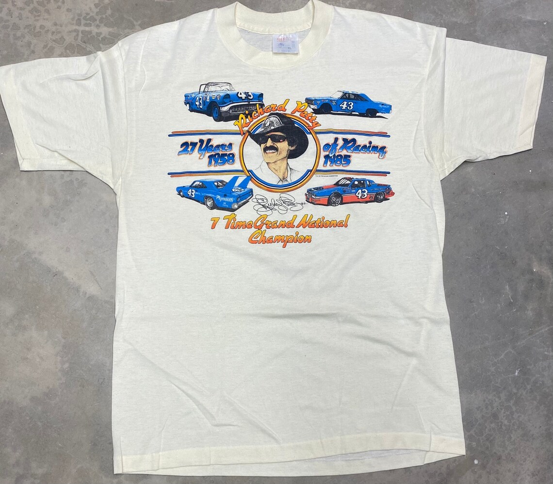 Vintage 1985 Richard Petty Nascar 27 Years of Racing Large | Etsy