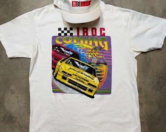 Vintage 1990 IROC Dodge Daytona Racing Tee/Hat Bundle - Large