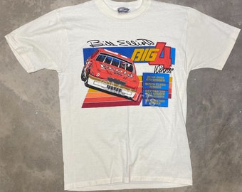 Vintage 1987 Bill Elliott “Big 4 Winner” Coors Melling Racing NASCAR Winston Cup Tee - Medium