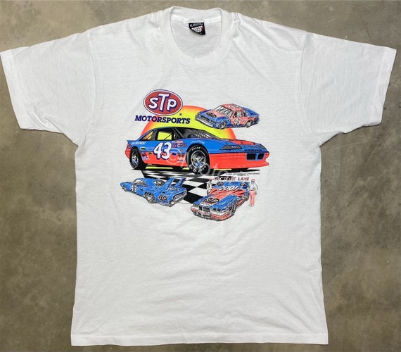 Vintage 1990 Richard Petty STP Nascar Tee - Large - image 1