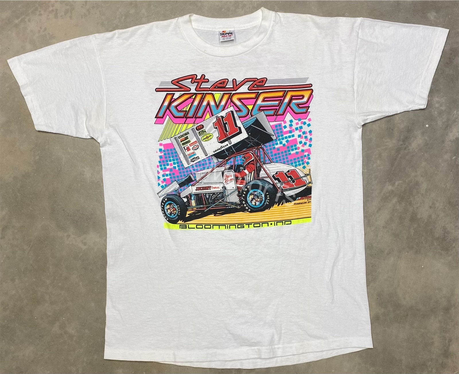 Discover Vintage 1989 Steve Kinser Sprint Car Tee