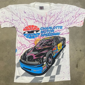 Vintage 1991 Charlotte Motor Speedway AOP Event Tee - Small
