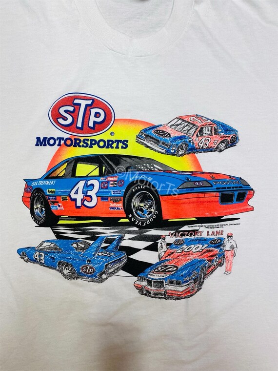 Vintage 1990 Richard Petty STP Nascar Tee - Large - image 3