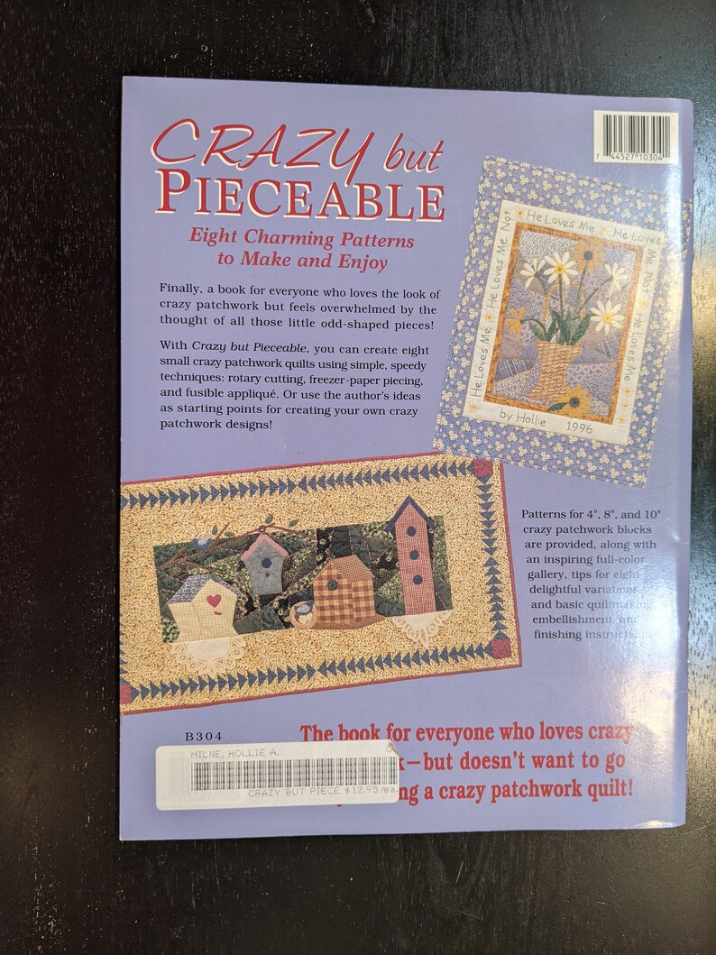 Milne by Hollie A Eight Charming Patterns to Make and Enjoy Crazy but Pieceable