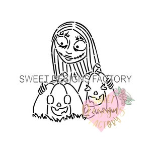 Halloween PYO cookie stencil Matching cookie cutter available H166