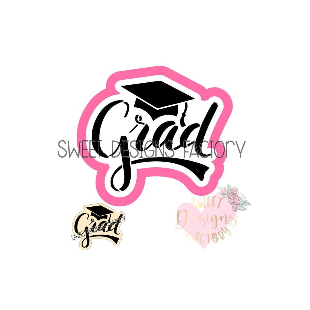 Graduation Grad Cookie Cutter and Matching Cookie Stencil MD067 - Etsy
