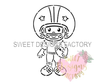 Football PYO cookie stencil Matching cookie cutter available H07