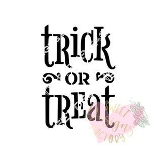 Trick or Treat Web Halloween Cookie Stencil - Made in USA — The