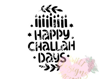 Hanukkah cookie stencil Happy Challah days H335