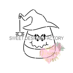 Halloween Candy corn PYO cookie stencil Matching cookie cutter available H94