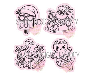 Christmas in July paint your own PYO cookie stencil 002