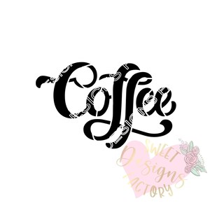 Coffee cookie stencil DG343