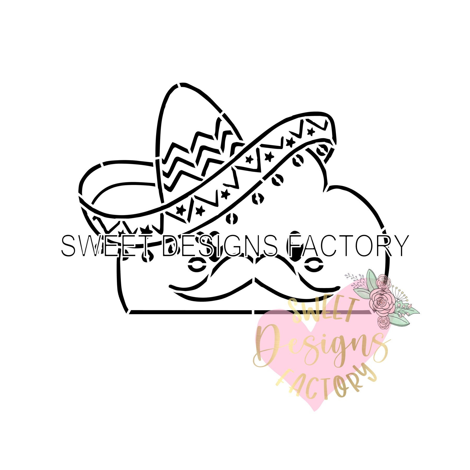 Taco PYO Cookie Stencil. Matching Cookie Cutter Available JB218 - Etsy